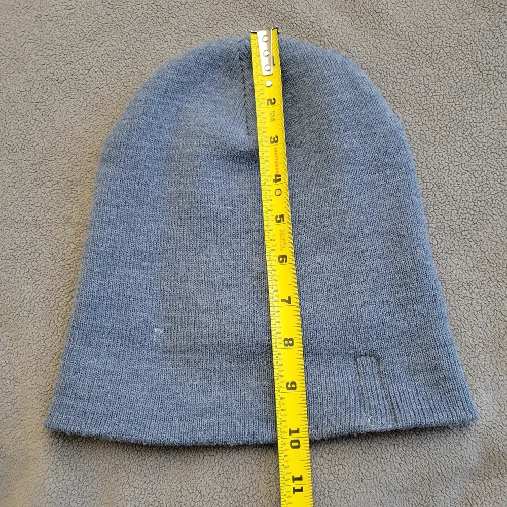 DAKOTA FLEECE Beanie Hat Cap Mens One Size Blue Workwear Logo Warm